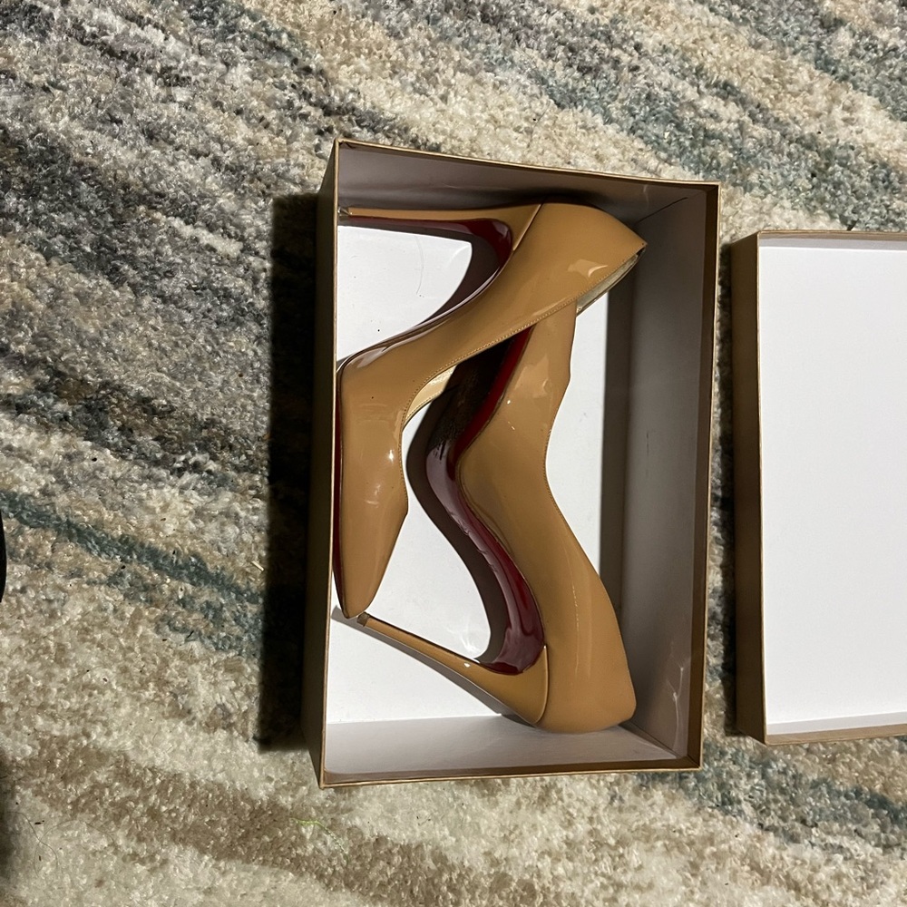 Christian Louboutin Tan Heels
